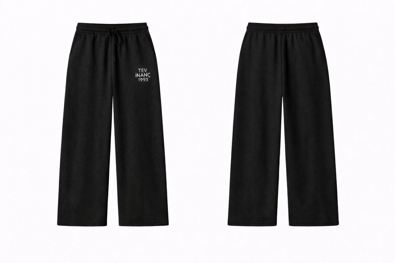 Tev İnanç Nakışlı İki İplik Eşofman Altı